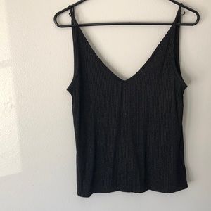 black v-neck tank | H&M